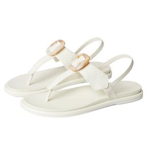 OluKai® La'i T-Bar Strappy Beach Sandals, White, Sz 7